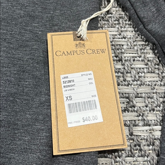 Campus Crew | Long Sleeved Grey Shirt - Picture 3 of 10